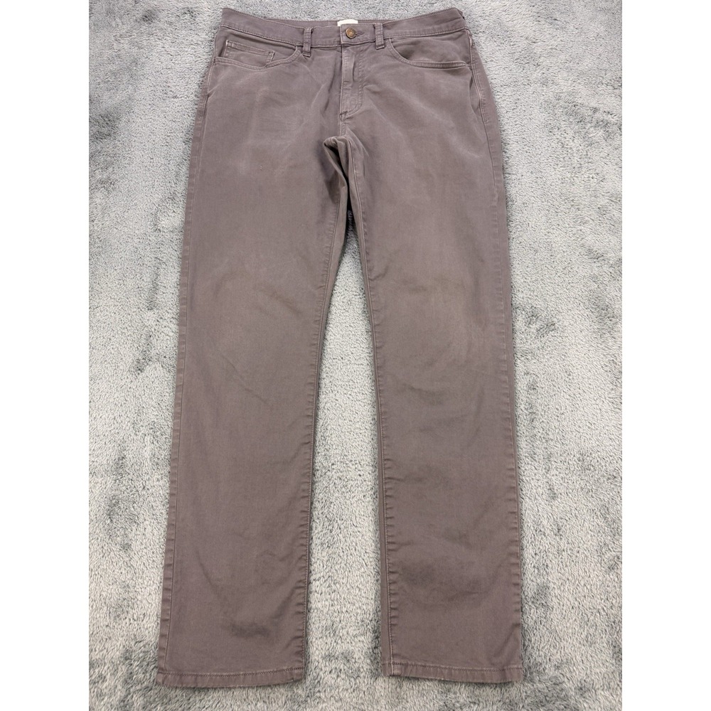 Flint and Tinder Jeans Men 33x30 Gray Slim Fit Straight Distressed